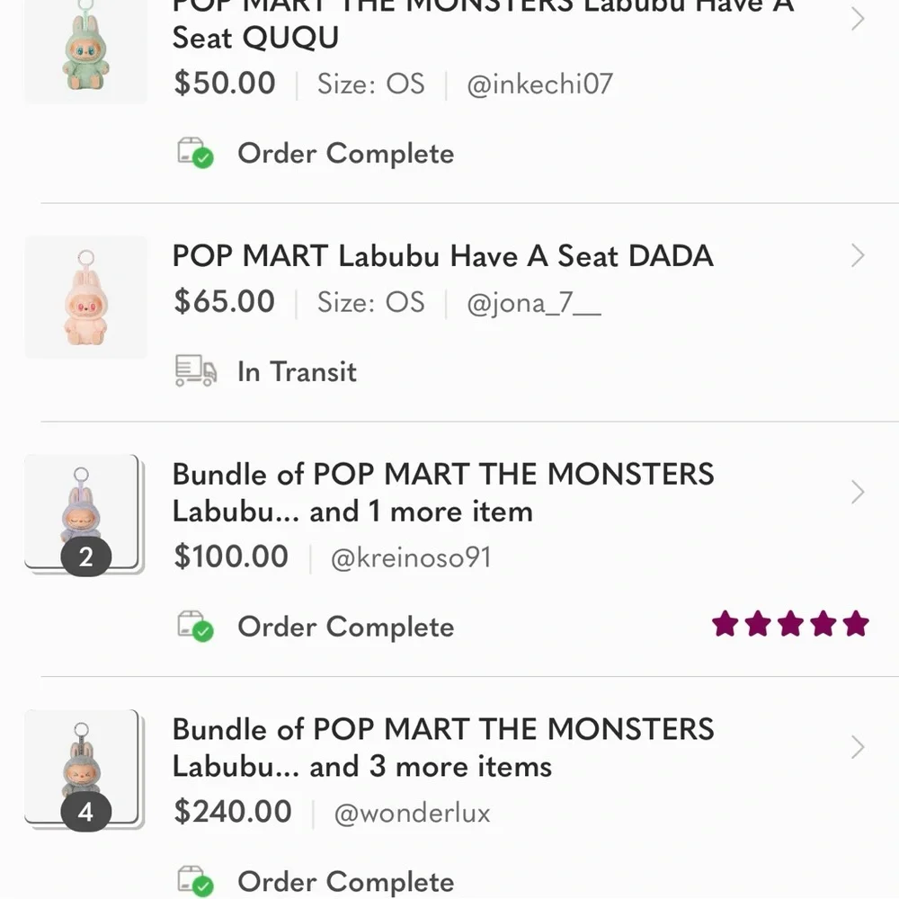 POP MART The Monsters Exciting Macaron Vinyl Plush SESAME BEAN Labubu - Picture 8 of 10